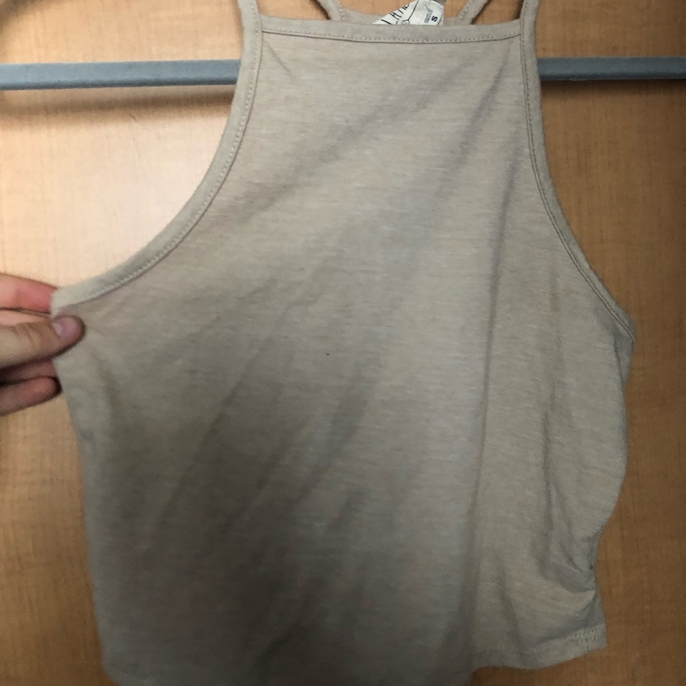 Nude crop top